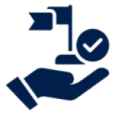 Star trophy icon with ribbon