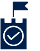 Star trophy icon with ribbon